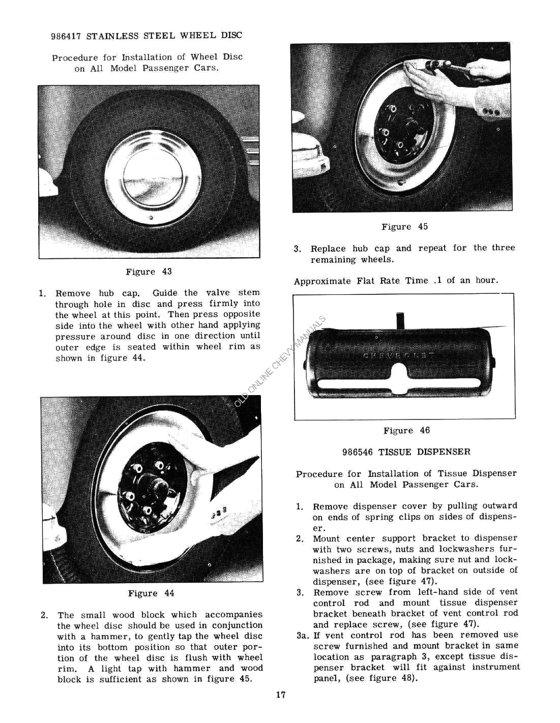 1951 Chevrolet Accessories Manual